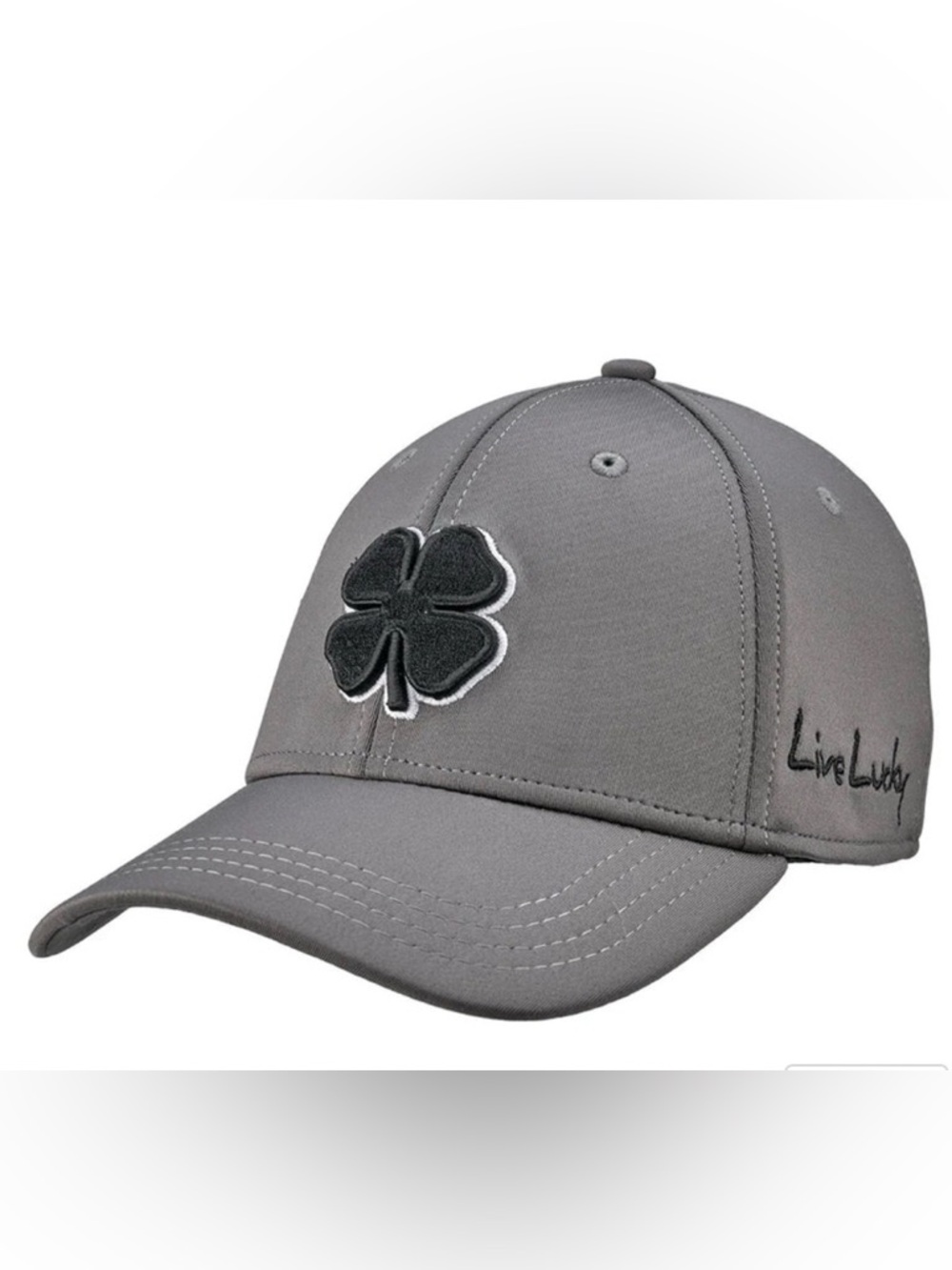 Black Clover Premium Clover 22 Baseball Cap Golf Gray Black Men’s Size L/XL